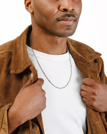 Stone Cross (Large) - Sterling Silver Set