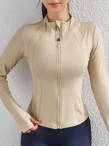 Woman Long Sleeve Sports Jackets