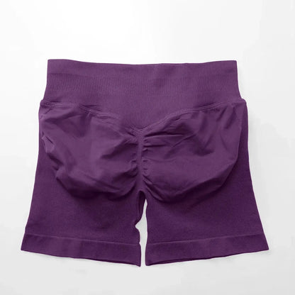 Seamless 4.5" Gym Shorts Woman Scrunch Butt Fitness