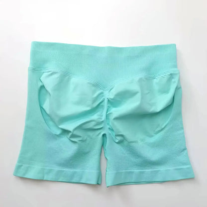 Seamless 4.5" Gym Shorts Woman Scrunch Butt Fitness