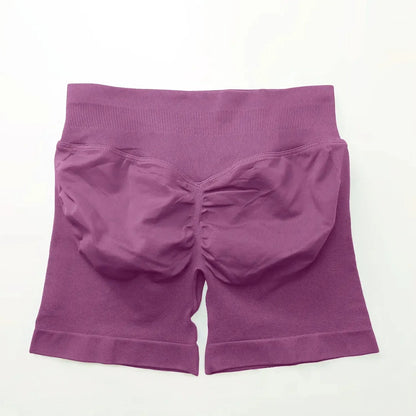 Seamless 4.5" Gym Shorts Woman Scrunch Butt Fitness