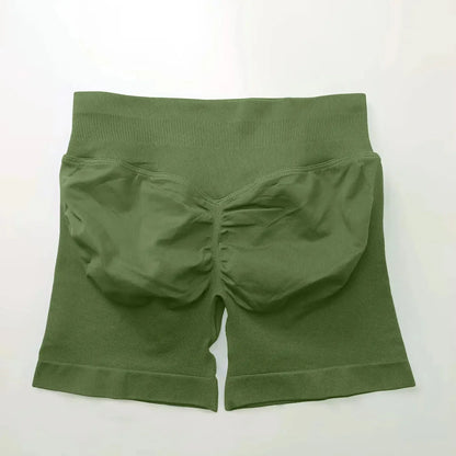 Seamless 4.5" Gym Shorts Woman Scrunch Butt Fitness