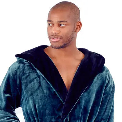 Men’s Robe with Hood – Ultra-Soft Plush Comfort for Everyday Use