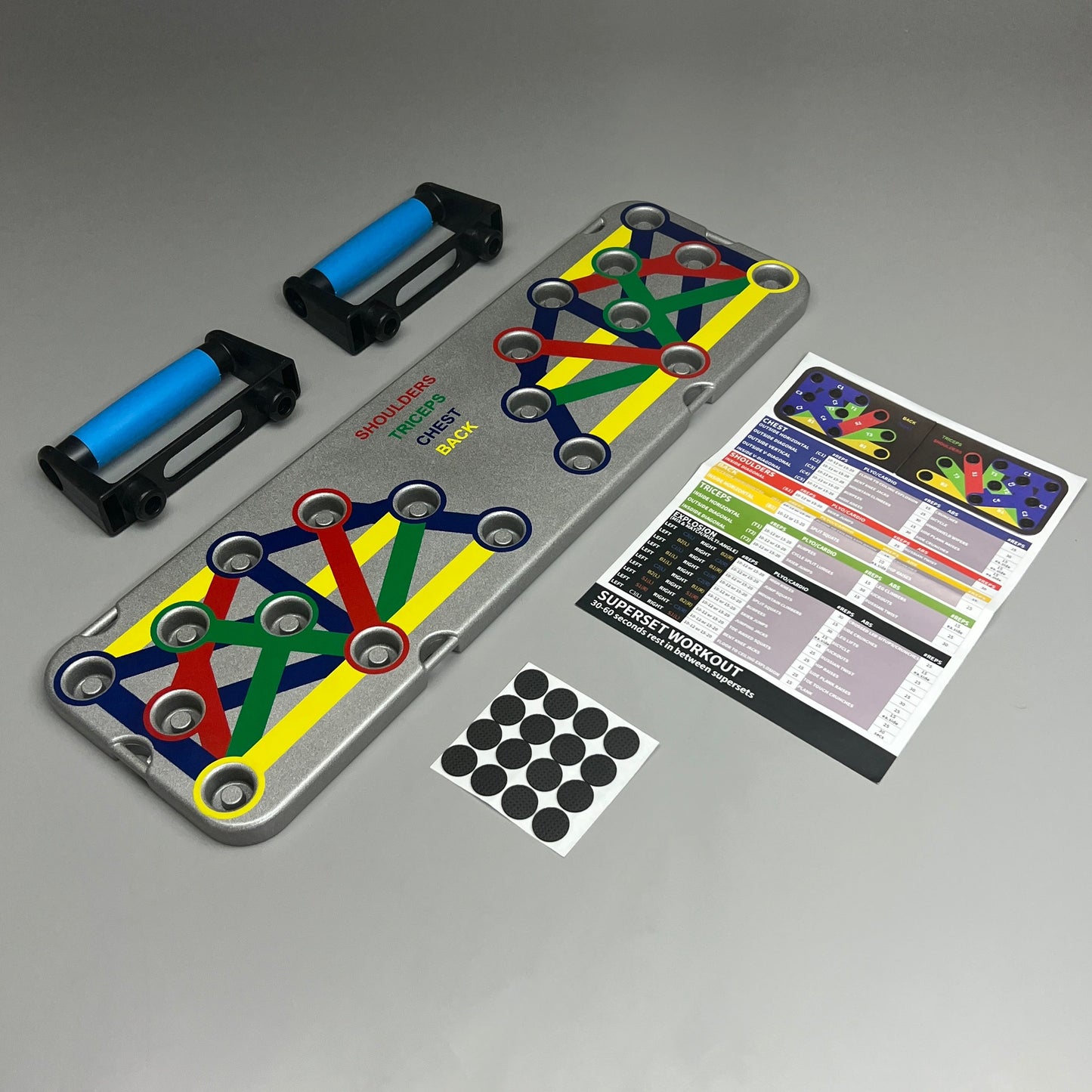 ZUME GOODS 16-in-1 Aluminum Push Up Board All-Around Push Up Training System (New)