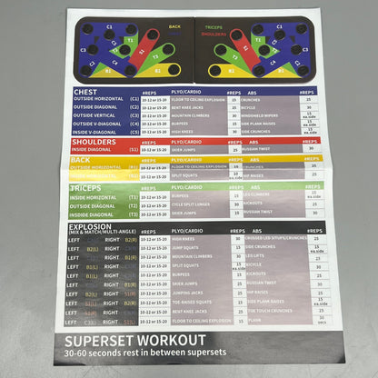 ZUME GOODS 16-in-1 Aluminum Push Up Board All-Around Push Up Training System (New)